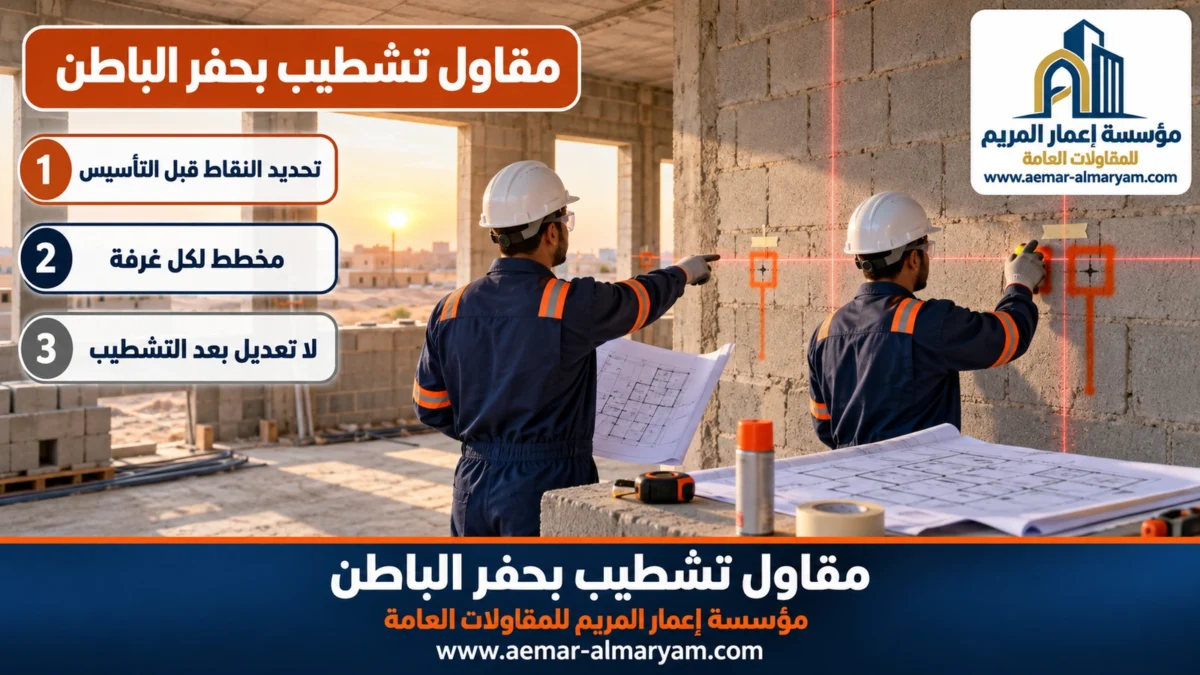 مقاول تشطيب بحفر الباطن