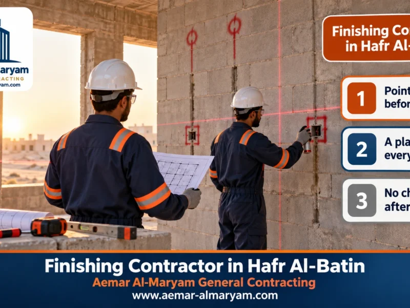 Finishing Contractor in Hafr Al-Batin
