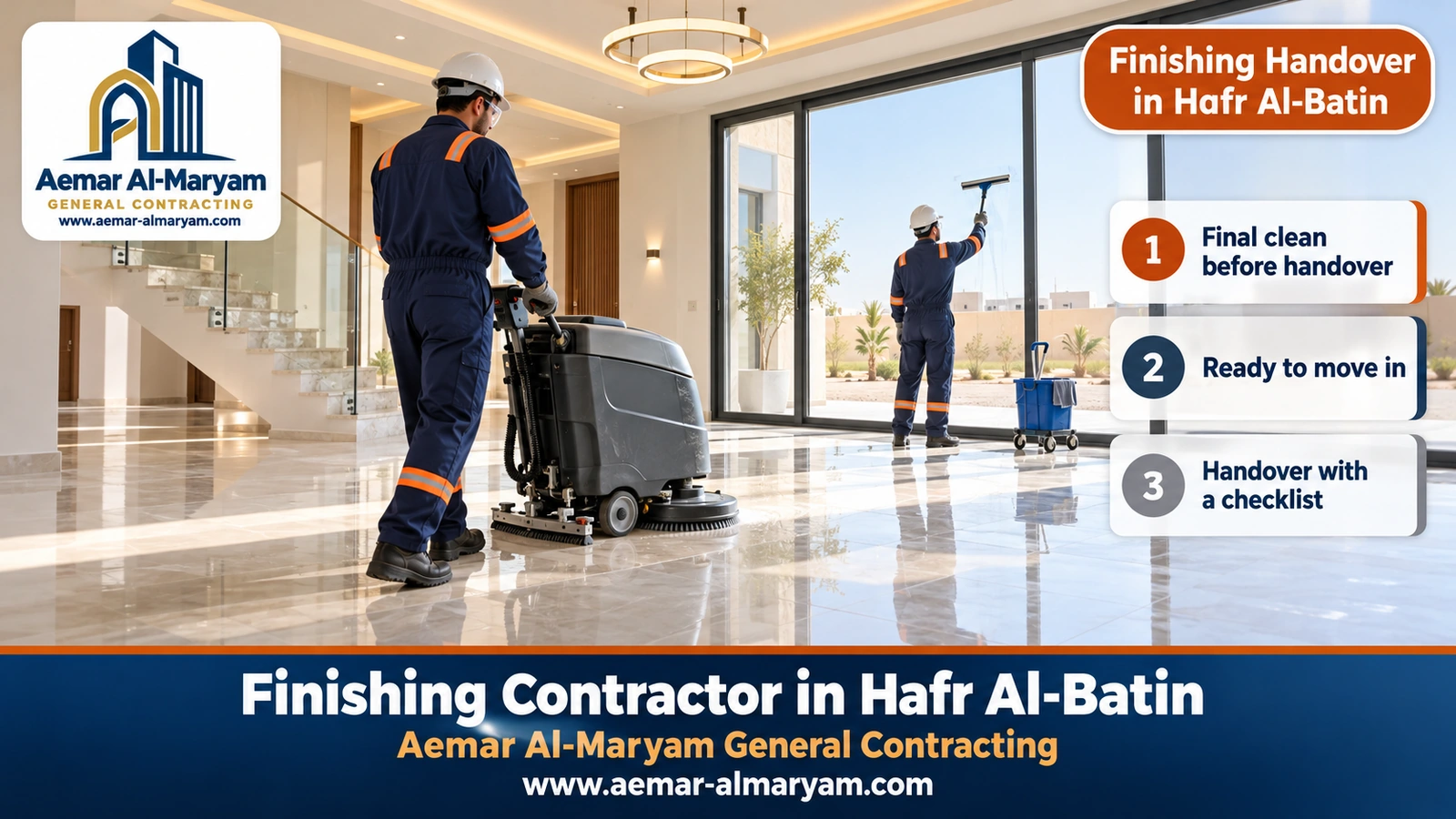 Finishing Handover in Hafr Al-Batin