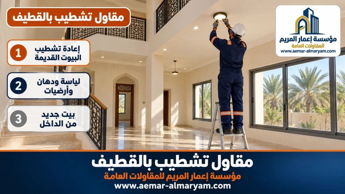 مقاول تشطيب بالقطيف