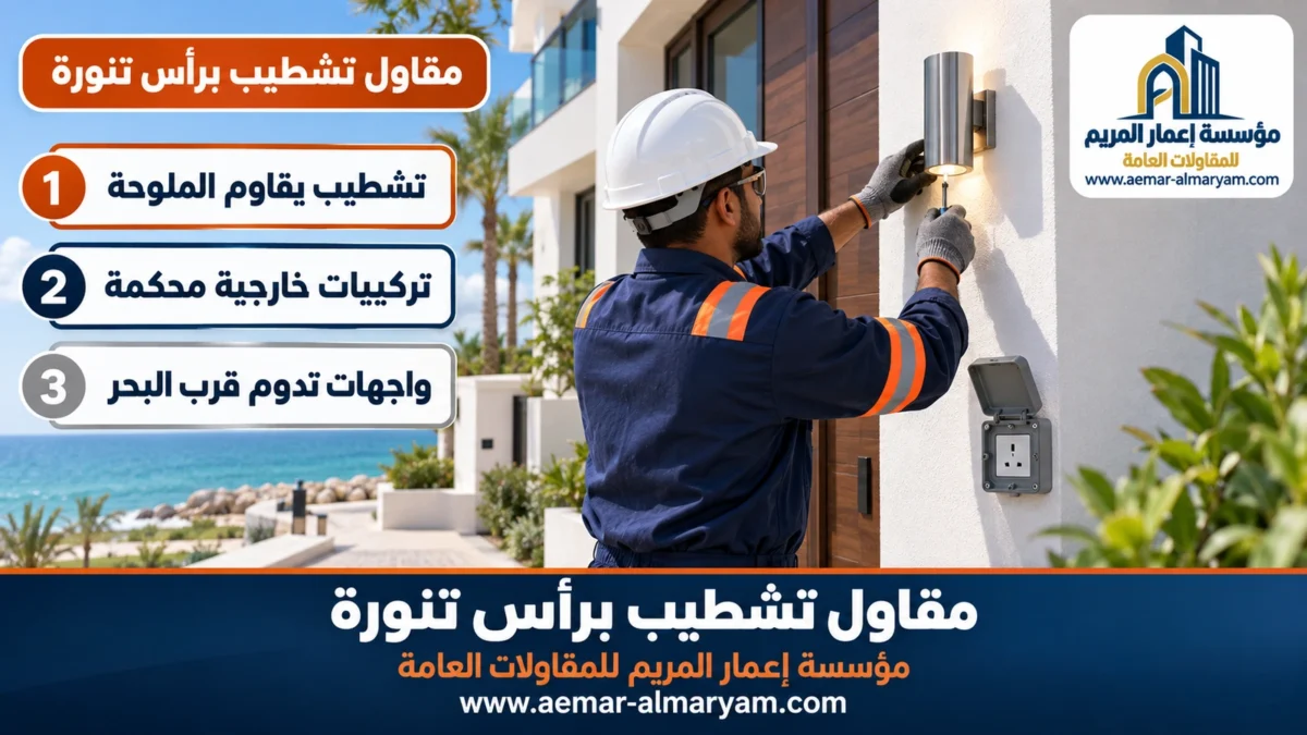 مقاول تشطيب براس تنورة