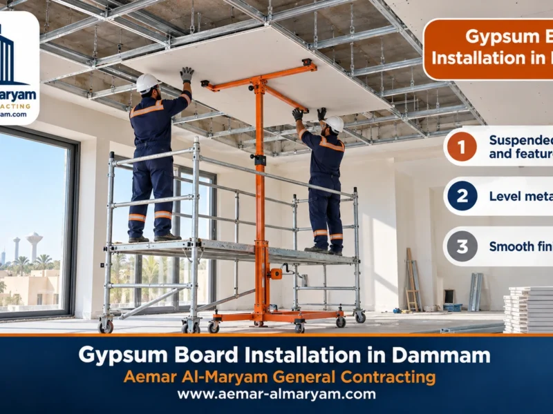 Gypsum Board Installation in Dammam