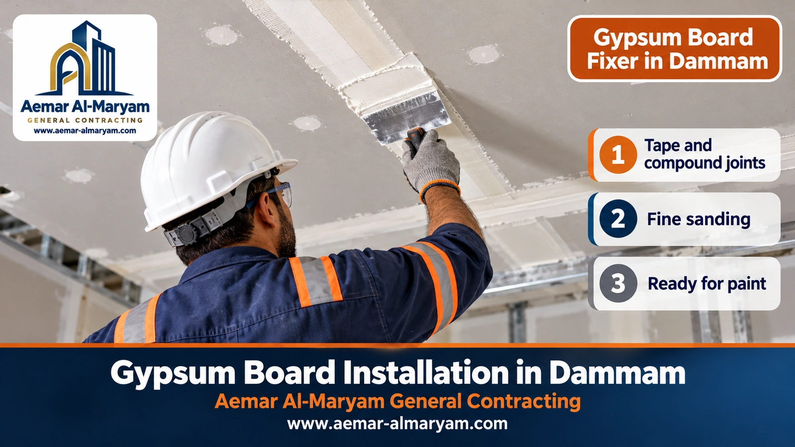 Gypsum Board Fixer in Dammam