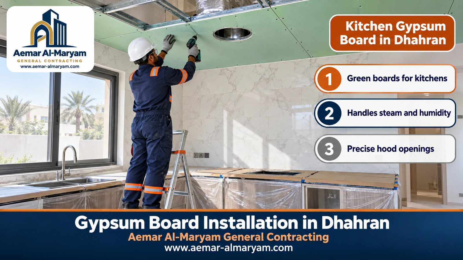 Kitchen Gypsum Board in Dhahran