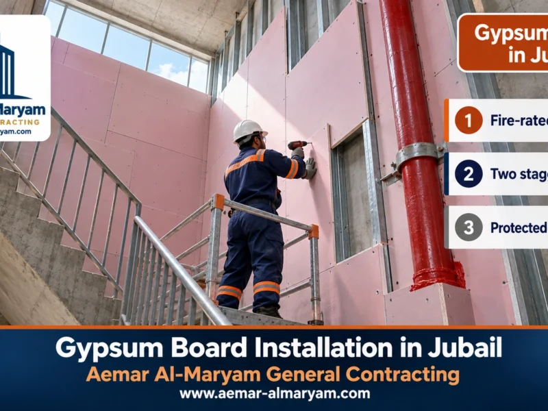 Gypsum Board Installation in Jubail