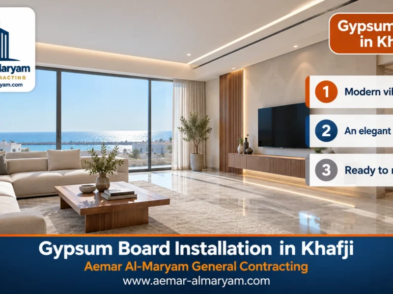 Gypsum Board Installation in Khafji