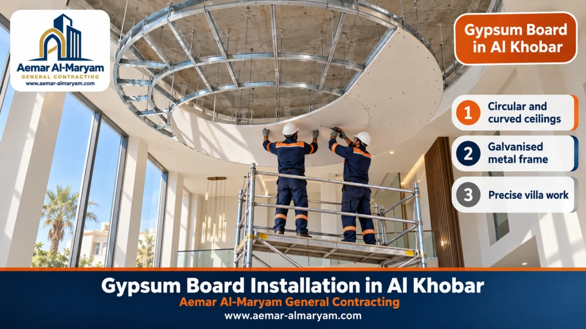 Gypsum Board Installation in Al Khobar