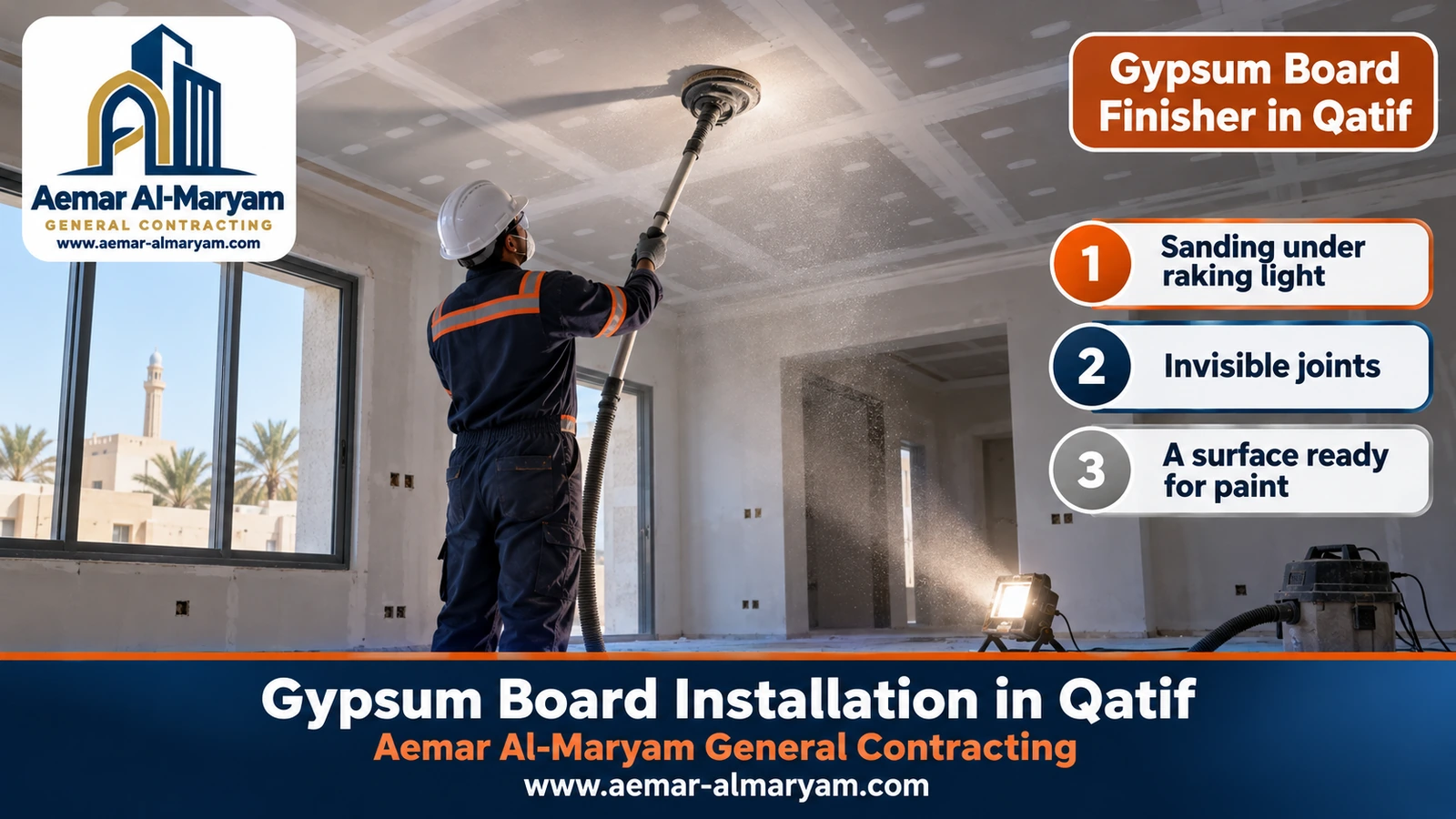 Gypsum Board Finisher in Qatif