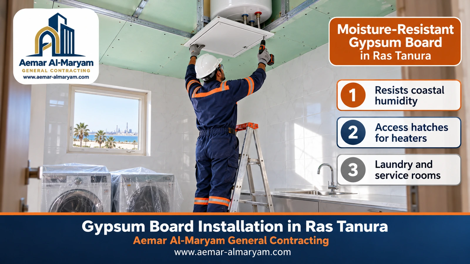 Moisture-Resistant Gypsum Board in Ras Tanura