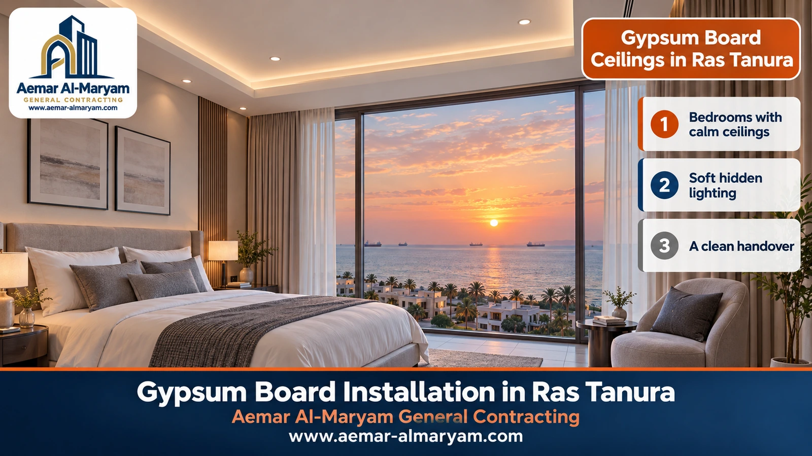 Gypsum Board Ceilings in Ras Tanura