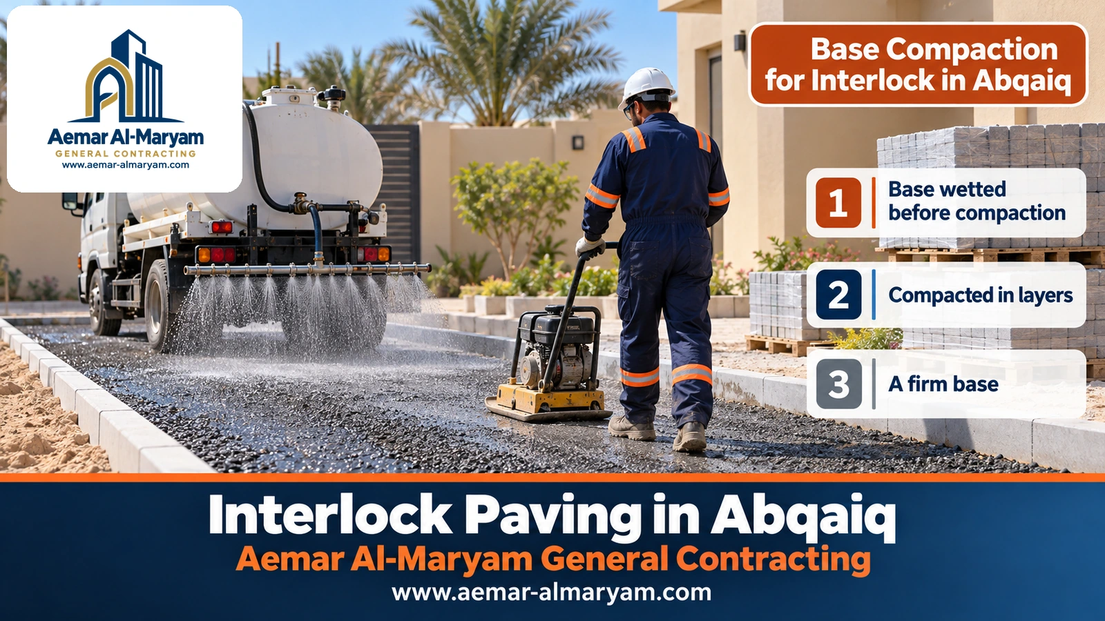 Base Compaction for Interlock in Abqaiq