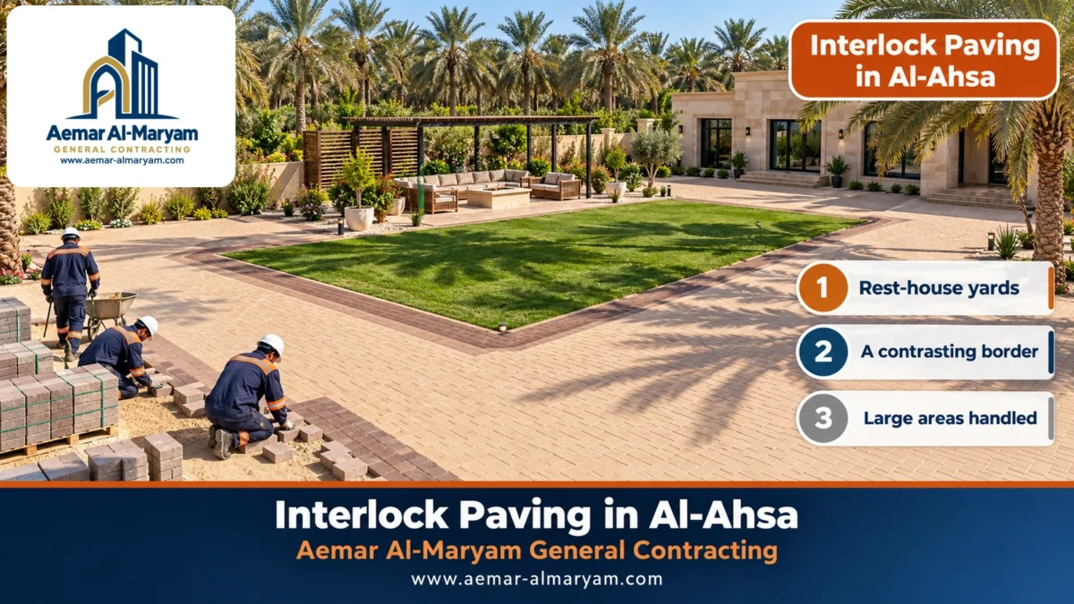 Interlock Paving in Al-Ahsa