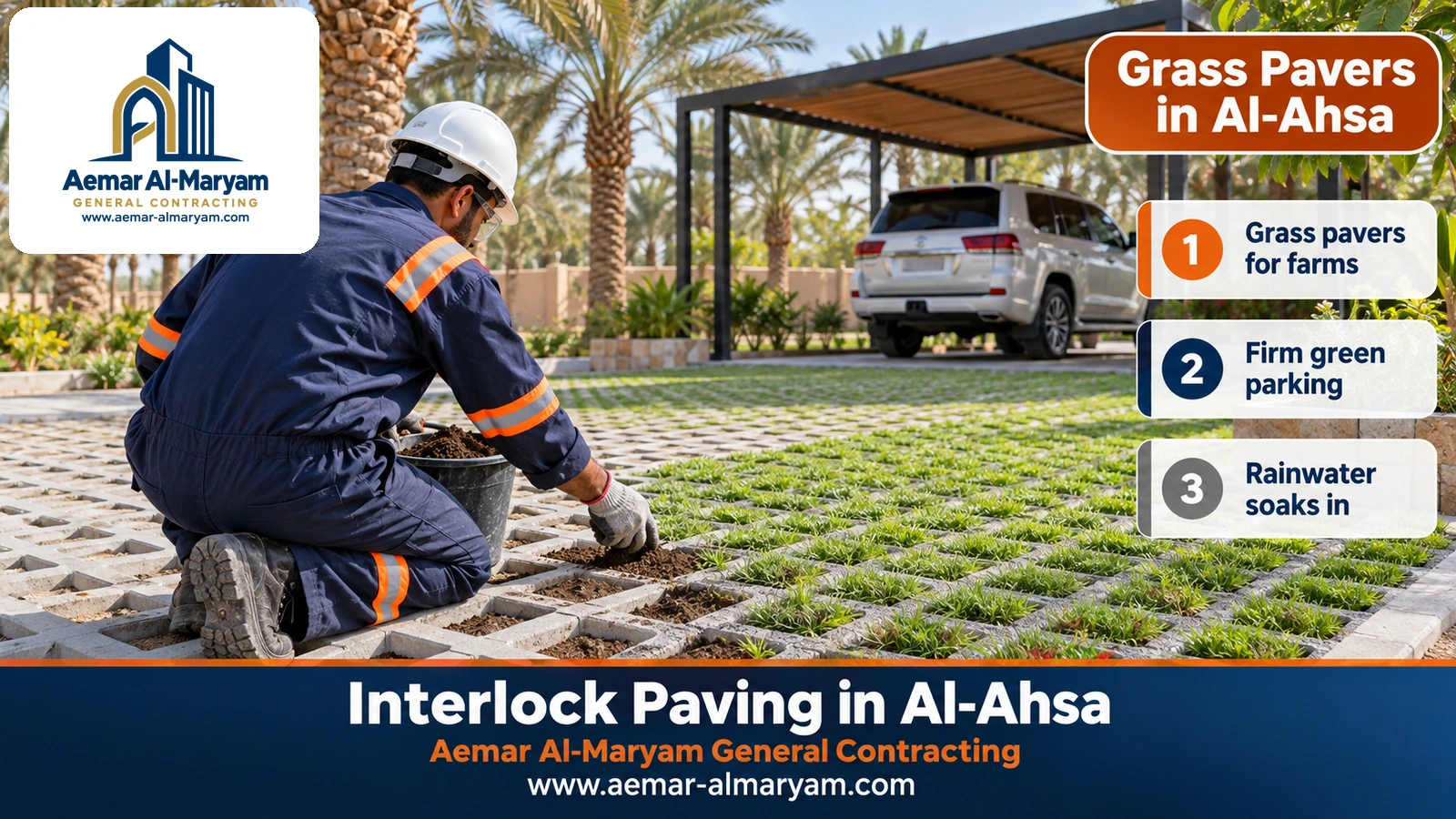 Grass Pavers in Al-Ahsa