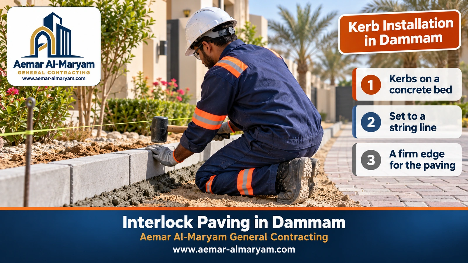 Kerb Installation in Dammam
