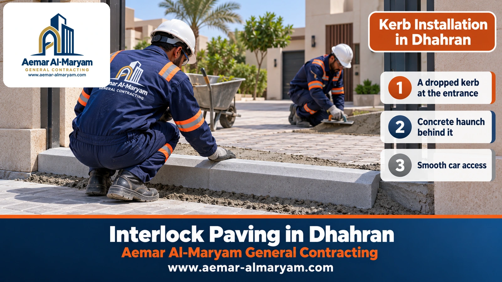 Kerb Installation in Dhahran