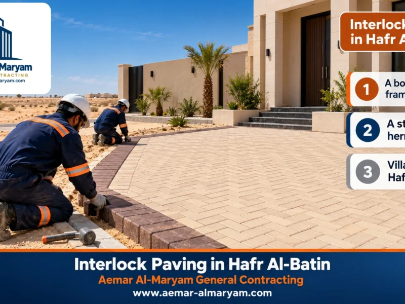 Interlock Paving in Hafr Al-Batin
