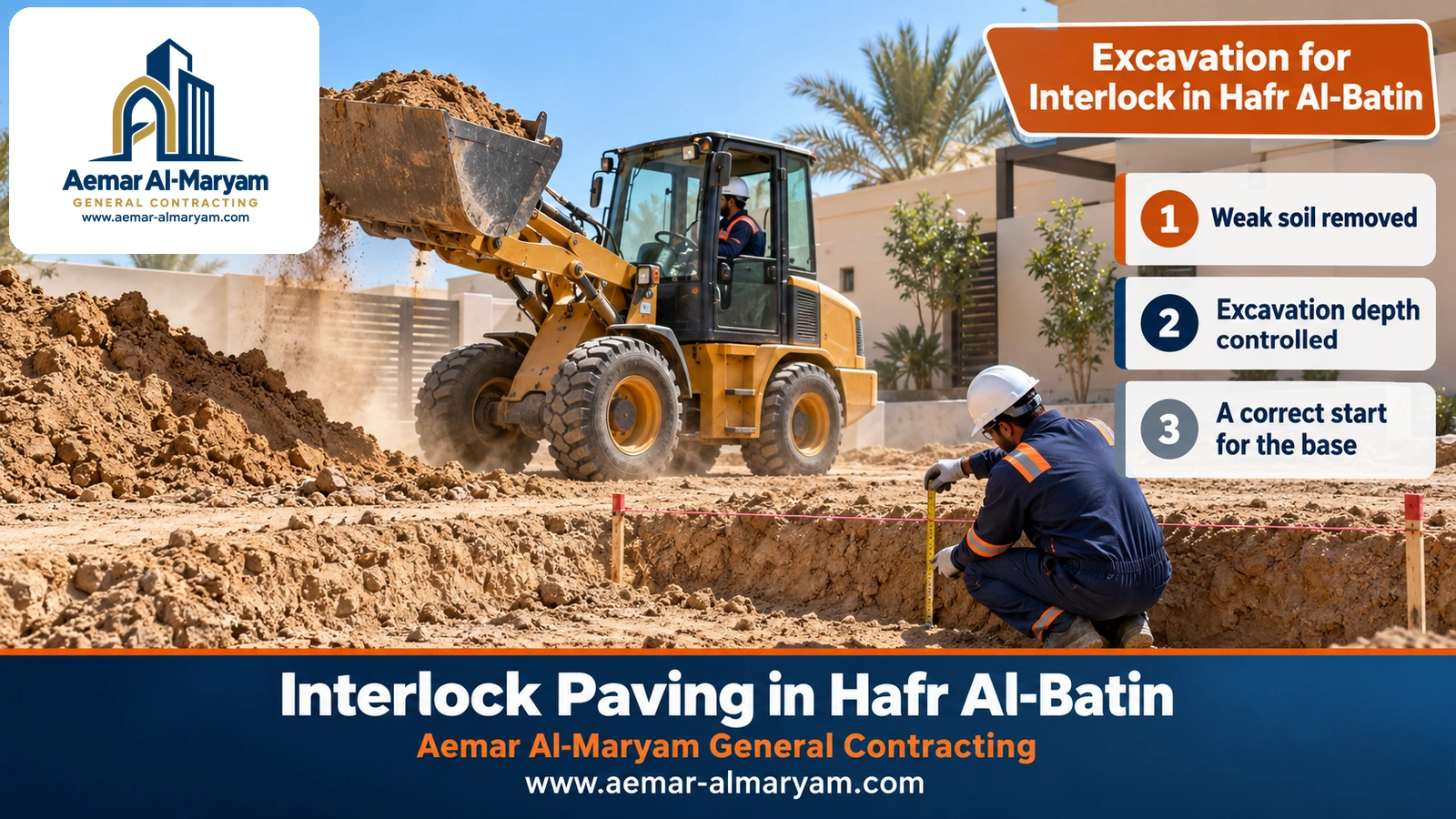 Excavation for Interlock in Hafr Al-Batin
