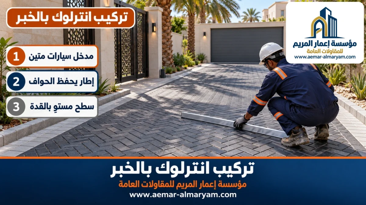 تركيب انترلوك بالخبر