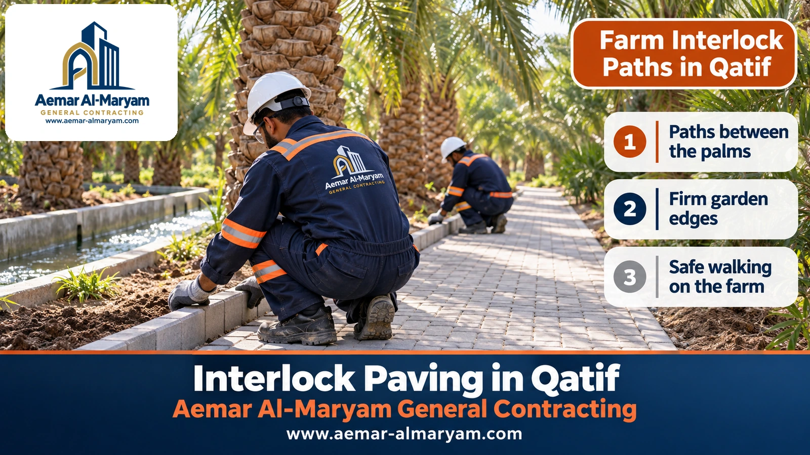 Farm Interlock Paths in Qatif