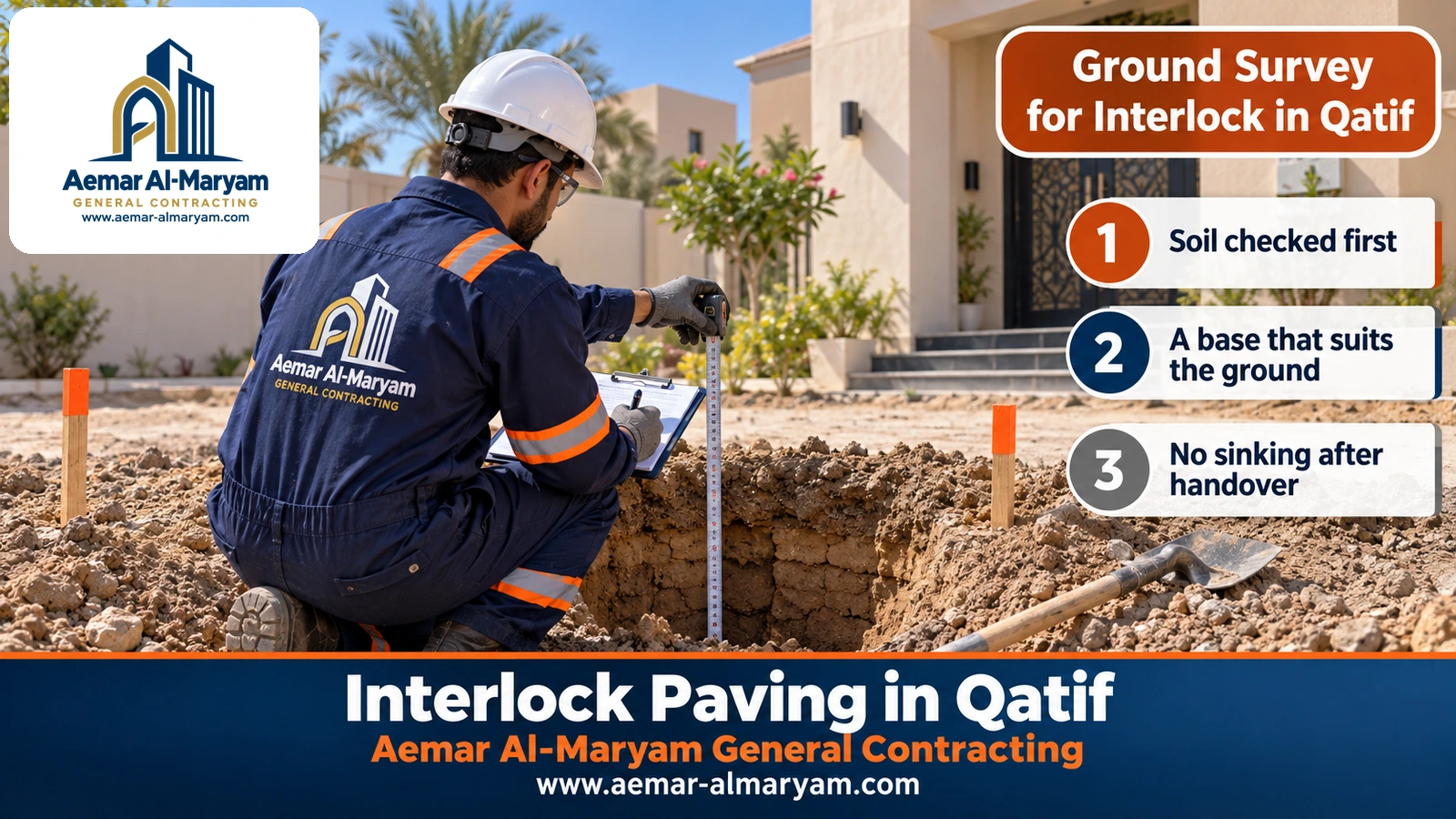 Ground Survey for Interlock in Qatif
