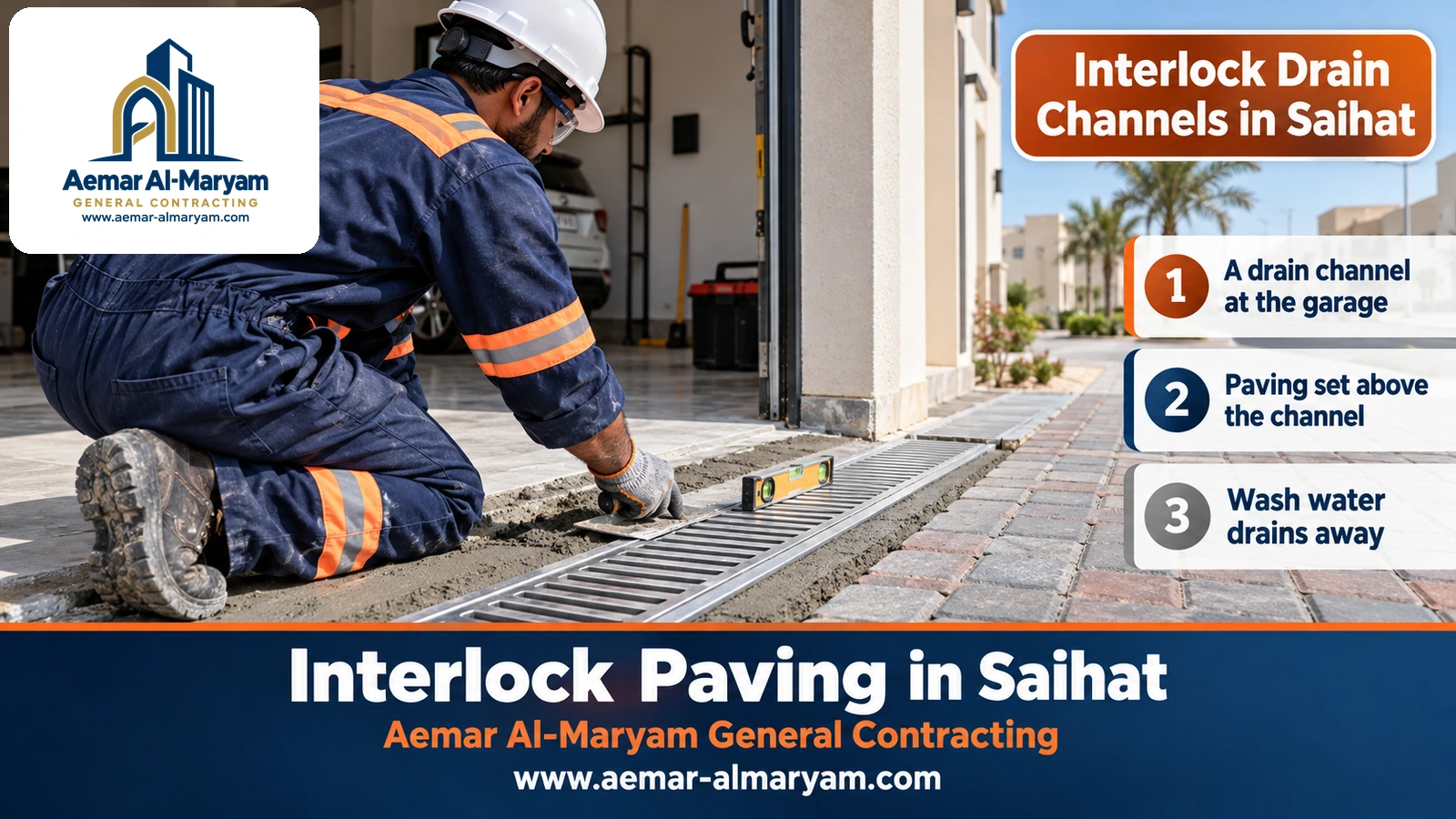 Interlock Drain Channels in Saihat