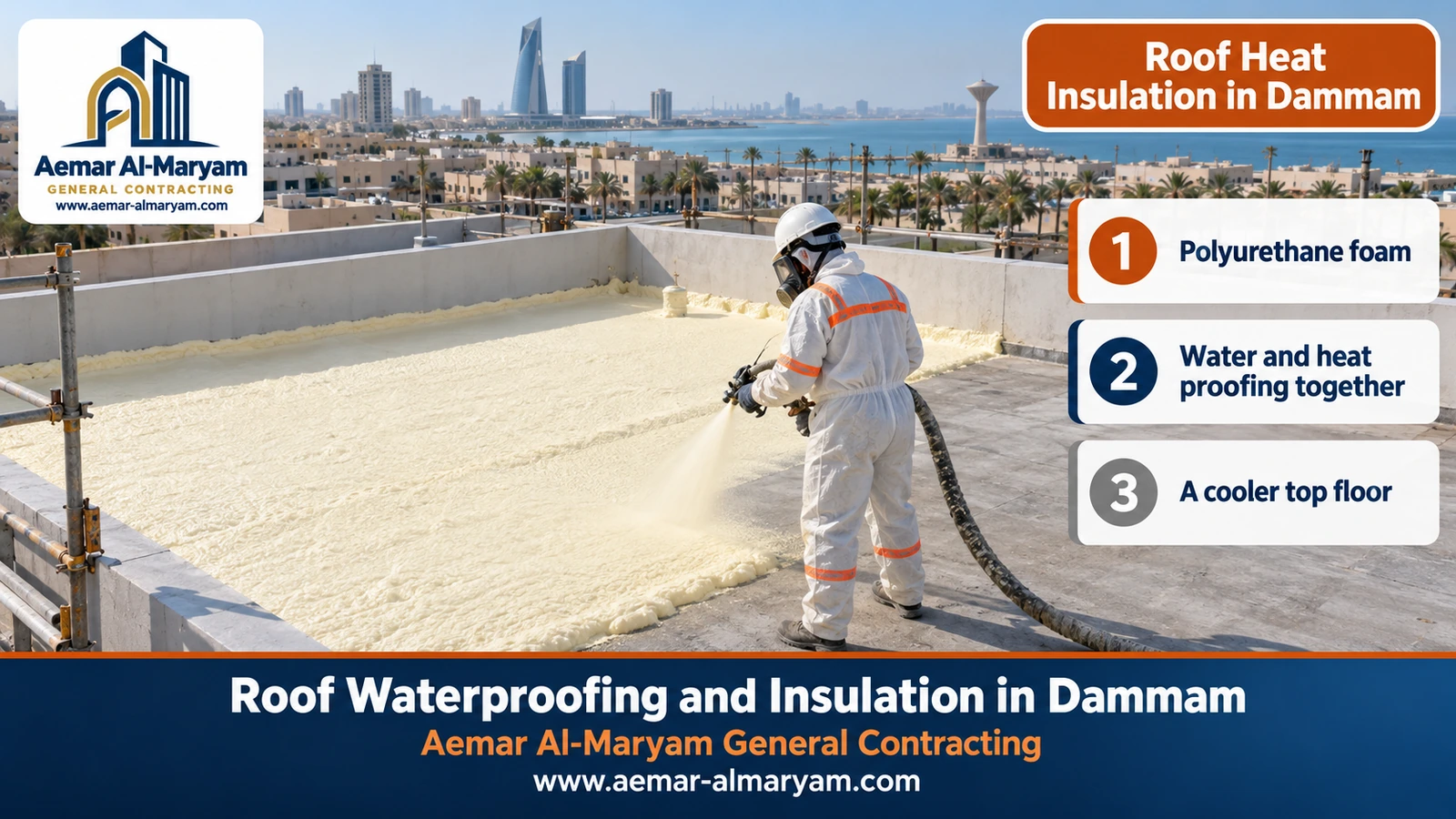 Roof Heat Insulation in Dammam