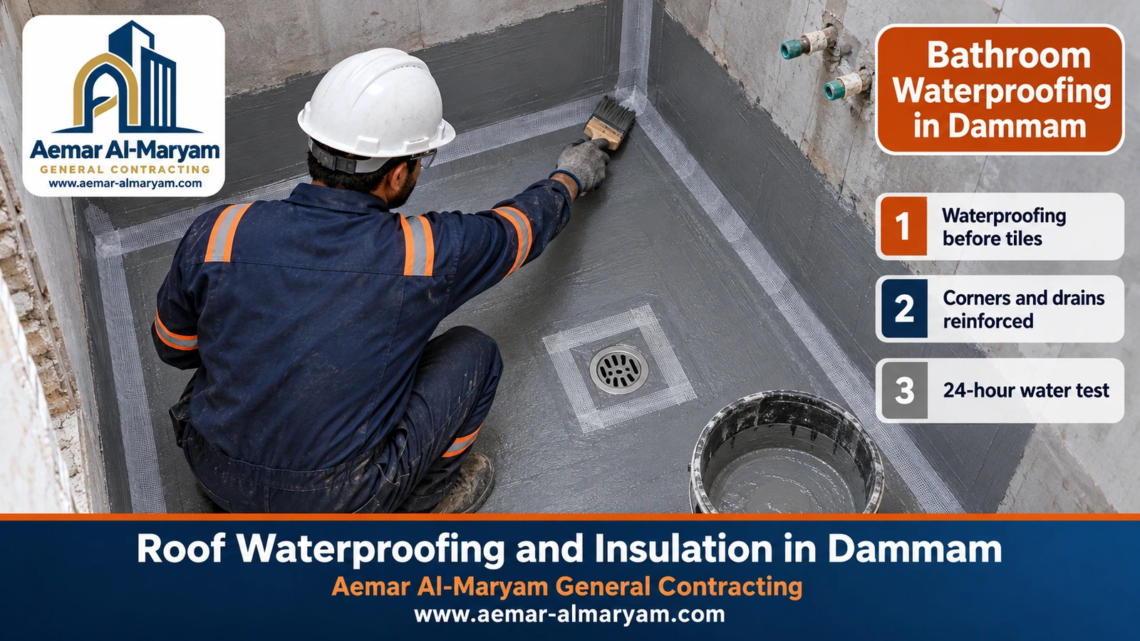 Bathroom Waterproofing in Dammam