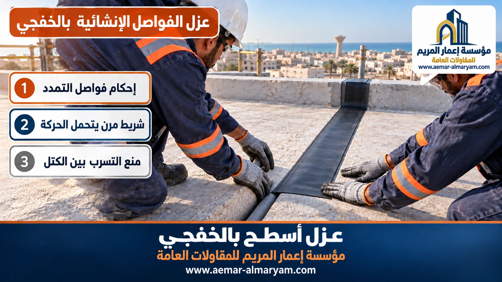 عزل الفواصل الإنشائية بالخفجي