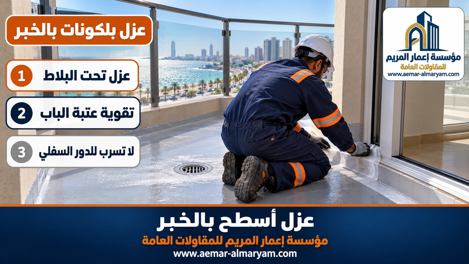 عزل بلكونات بالخبر