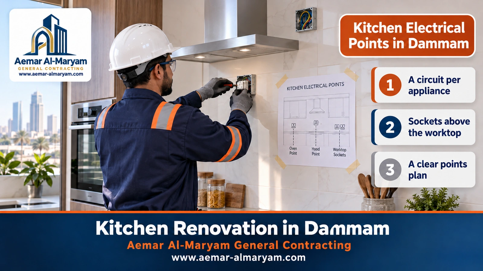 Kitchen Electrical Points in Dammam