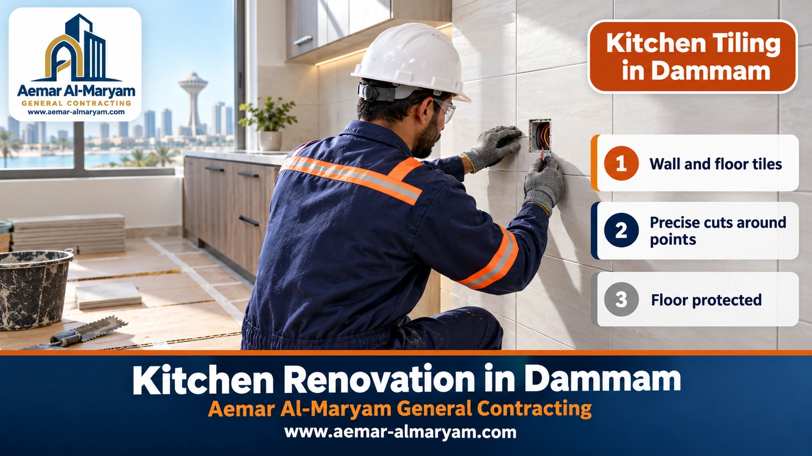 Kitchen Tiling in Dammam