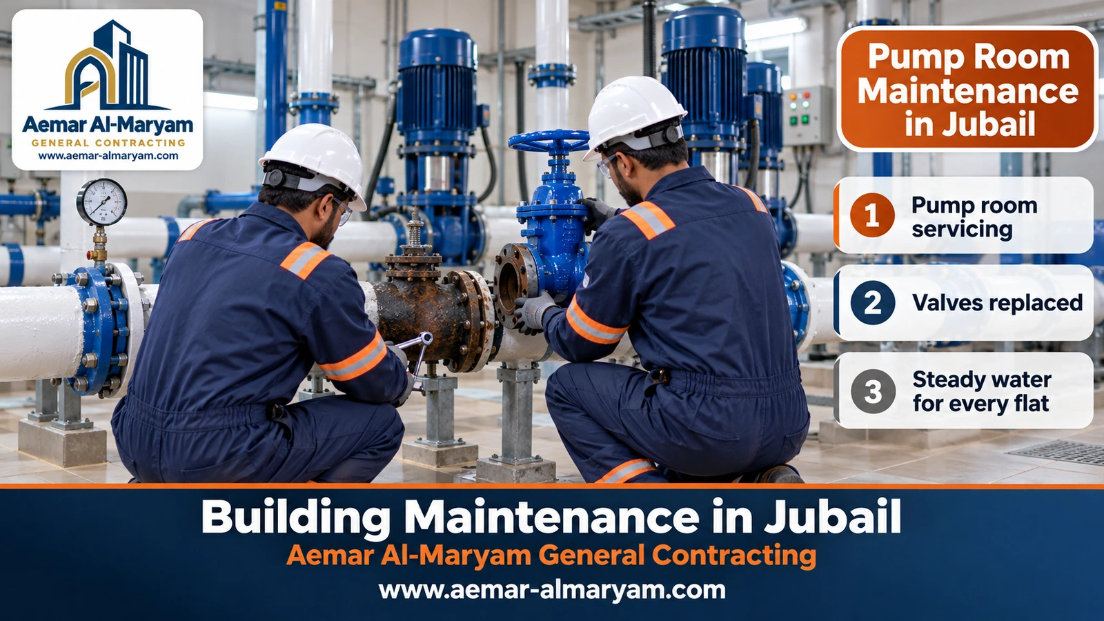 Pump Room Maintenance in Jubail