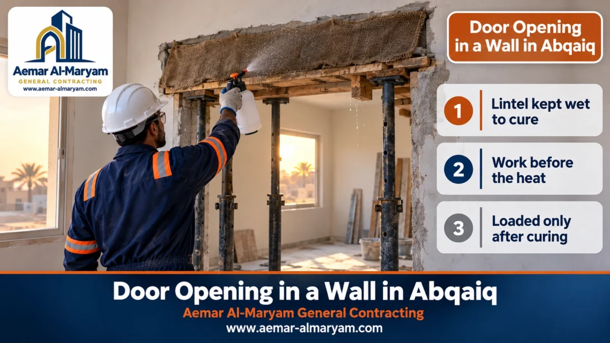 Door Opening in a Wall in Abqaiq