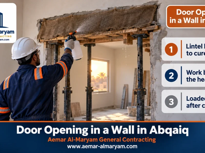 Door Opening in a Wall in Abqaiq