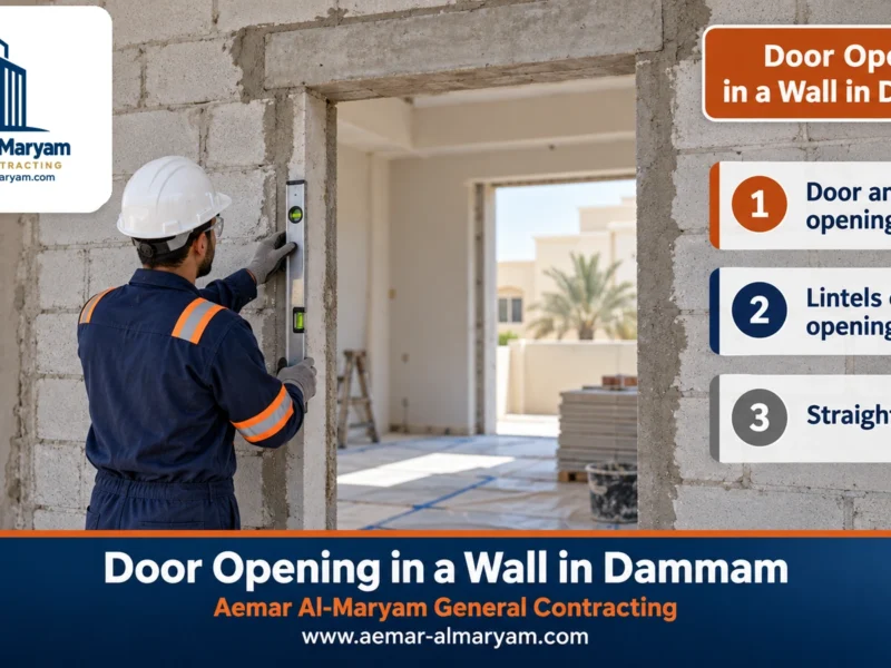 Door Opening in a Wall in Dammam