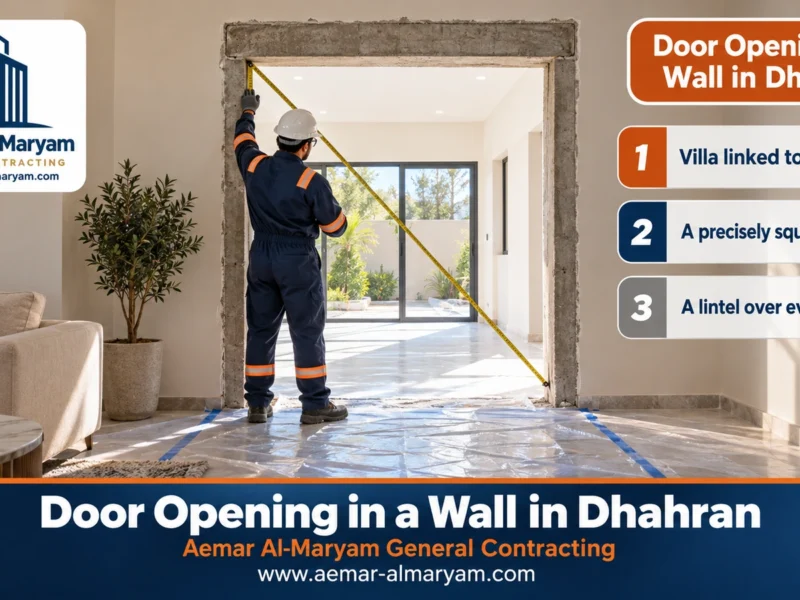 Door Opening in a Wall in Dhahran