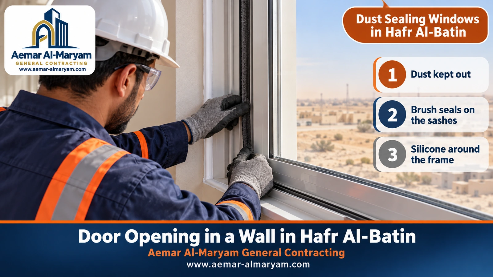 Dust Sealing Windows in Hafr Al-Batin