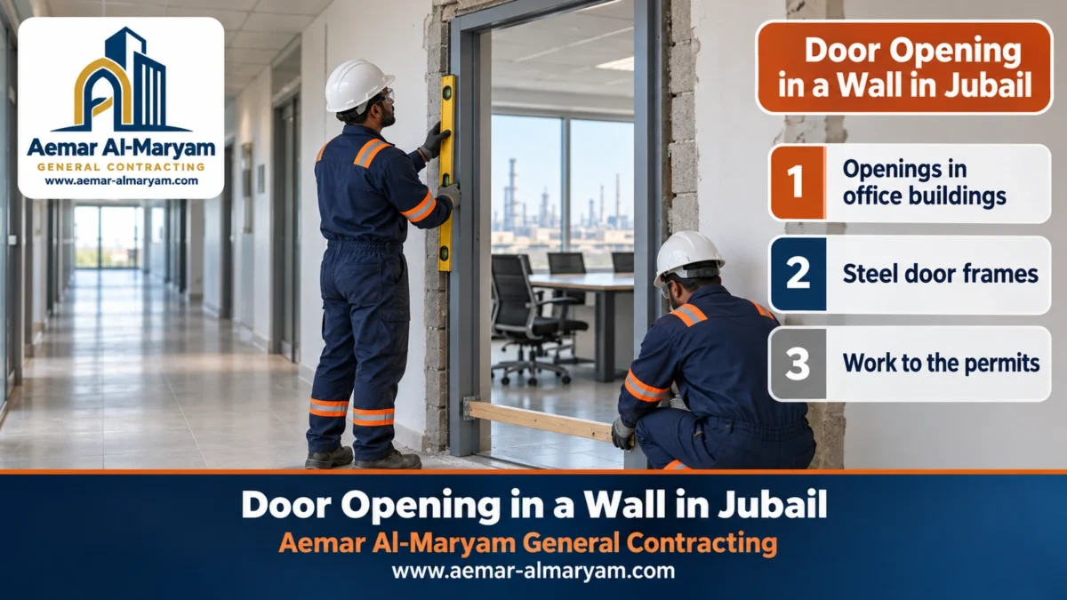 Door Opening in a Wall in Jubail