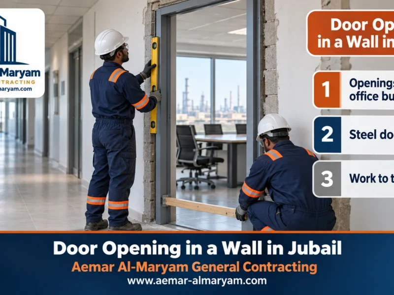 Door Opening in a Wall in Jubail
