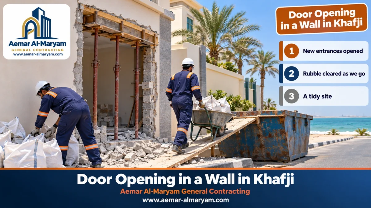 Door Opening in a Wall in Khafji