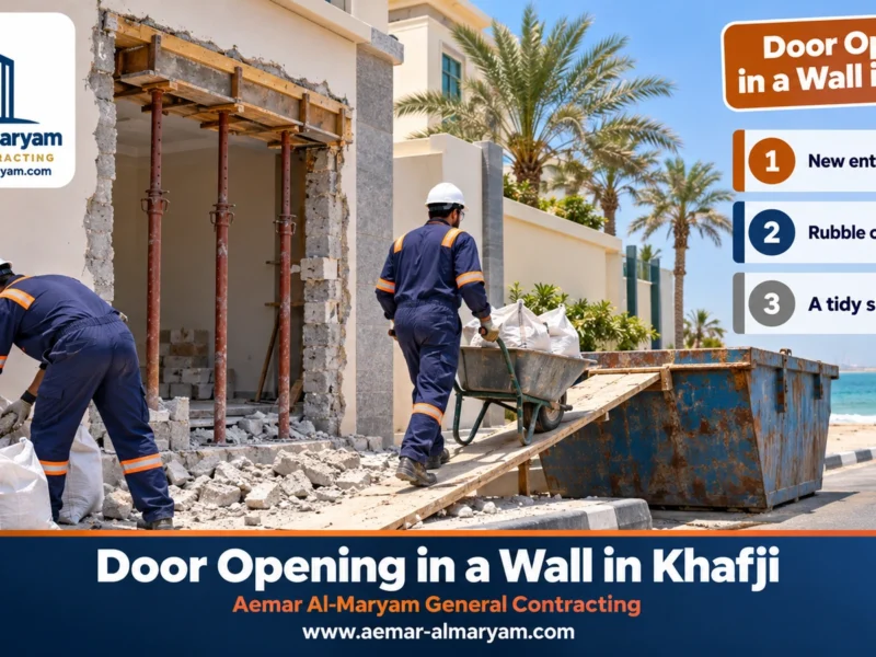 Door Opening in a Wall in Khafji
