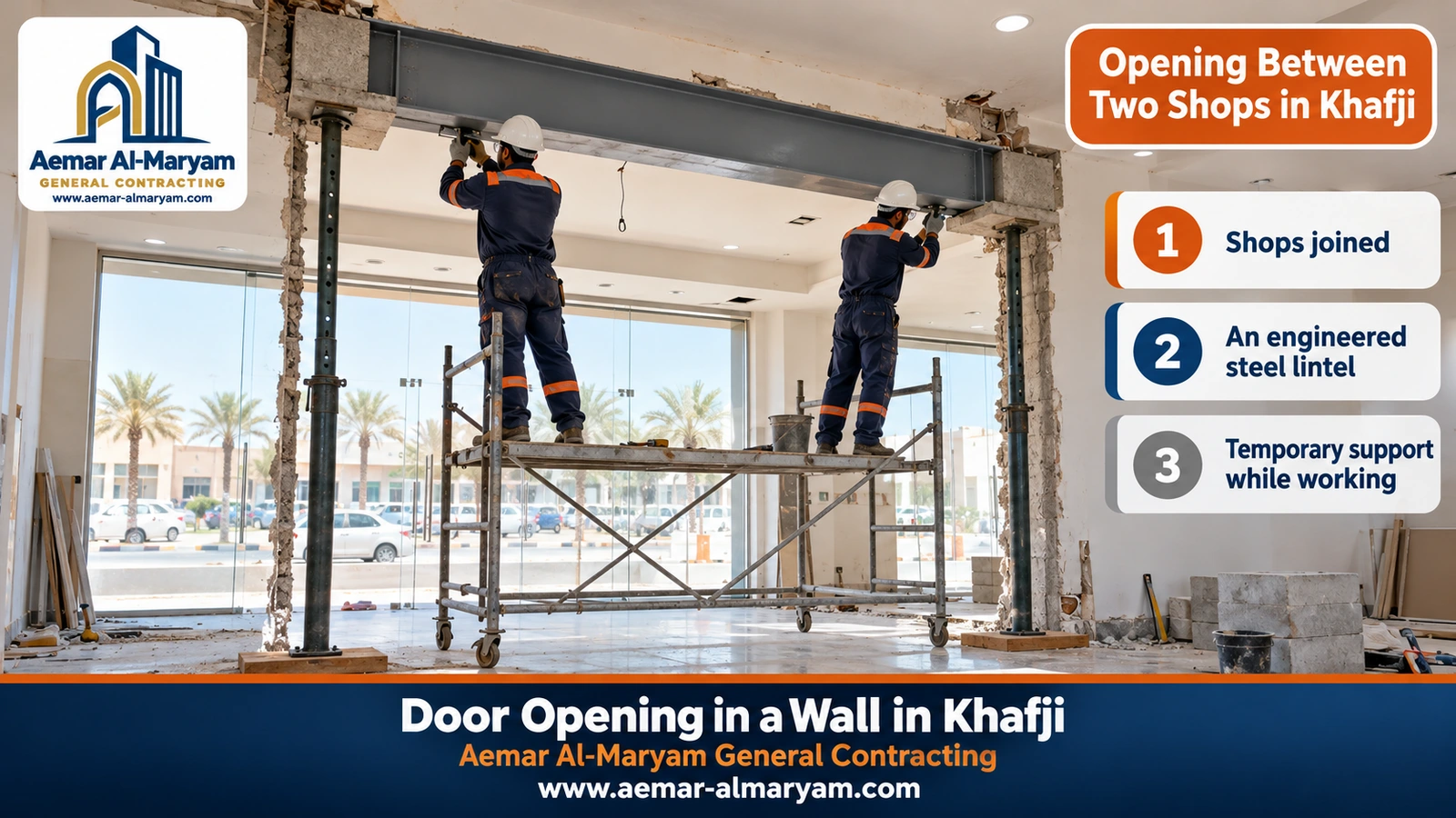 Opening Between Two Shops in Khafji