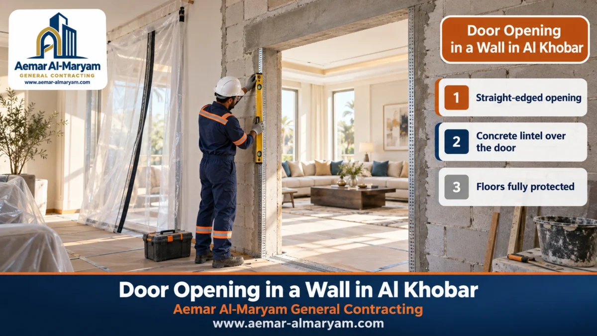 Door Opening in a Wall in Al Khobar