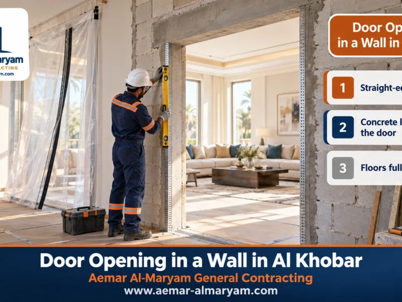 Door Opening in a Wall in Al Khobar