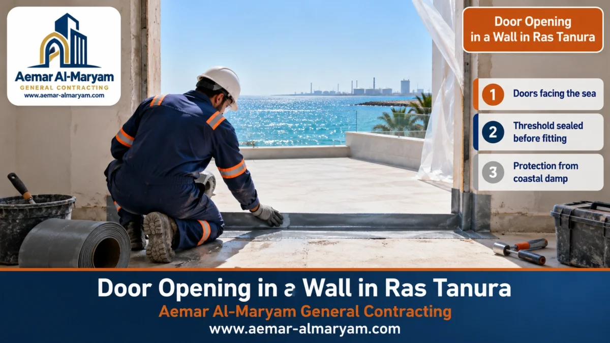 Door Opening in a Wall in Ras Tanura
