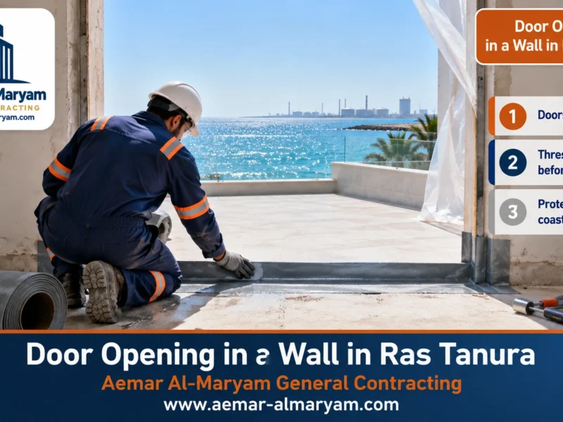 Door Opening in a Wall in Ras Tanura