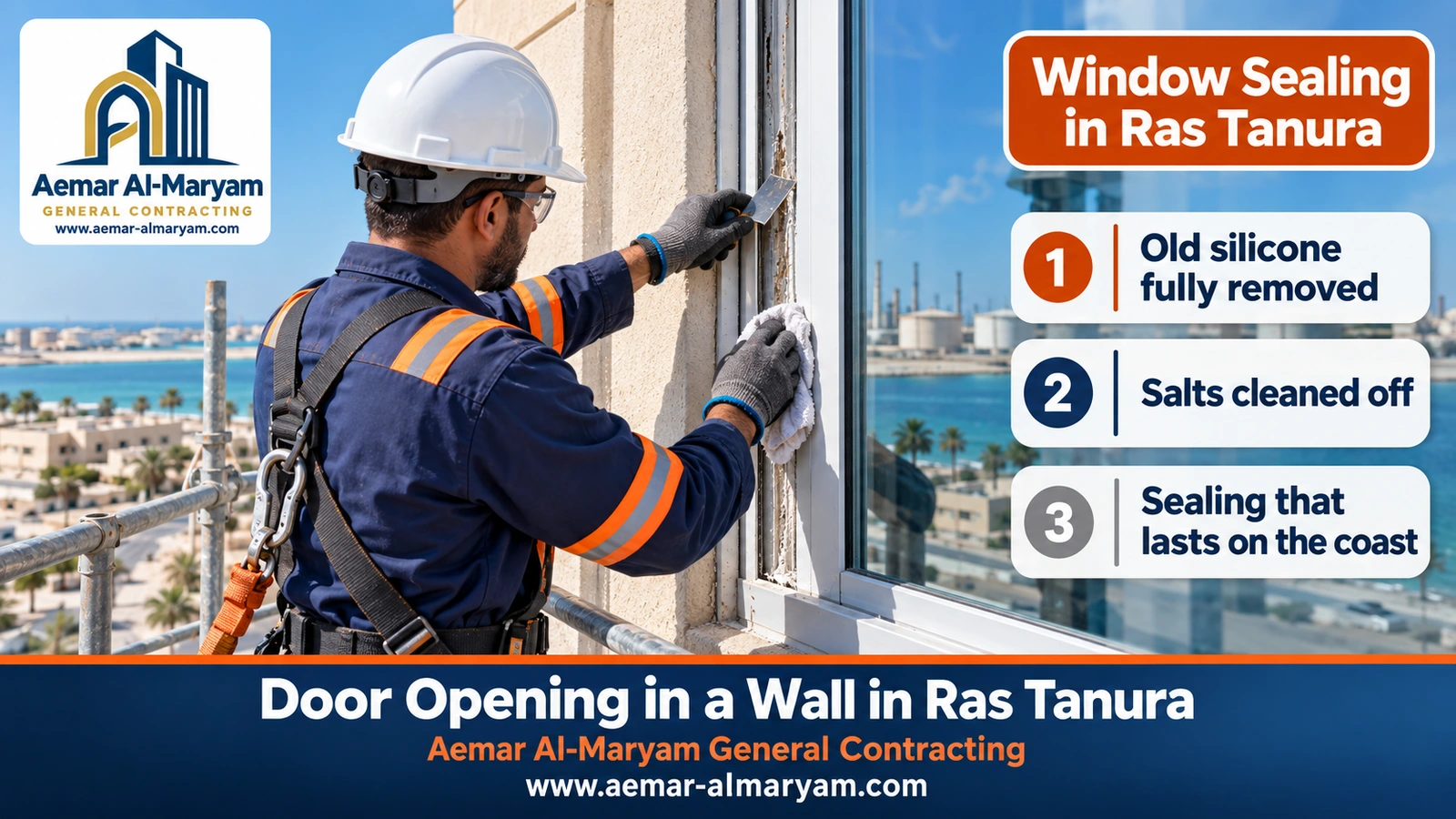 Window Sealing in Ras Tanura