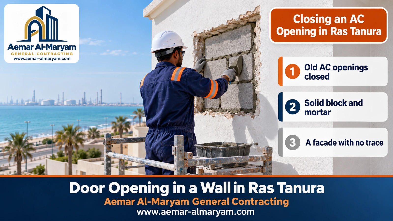 Closing an AC Opening in Ras Tanura