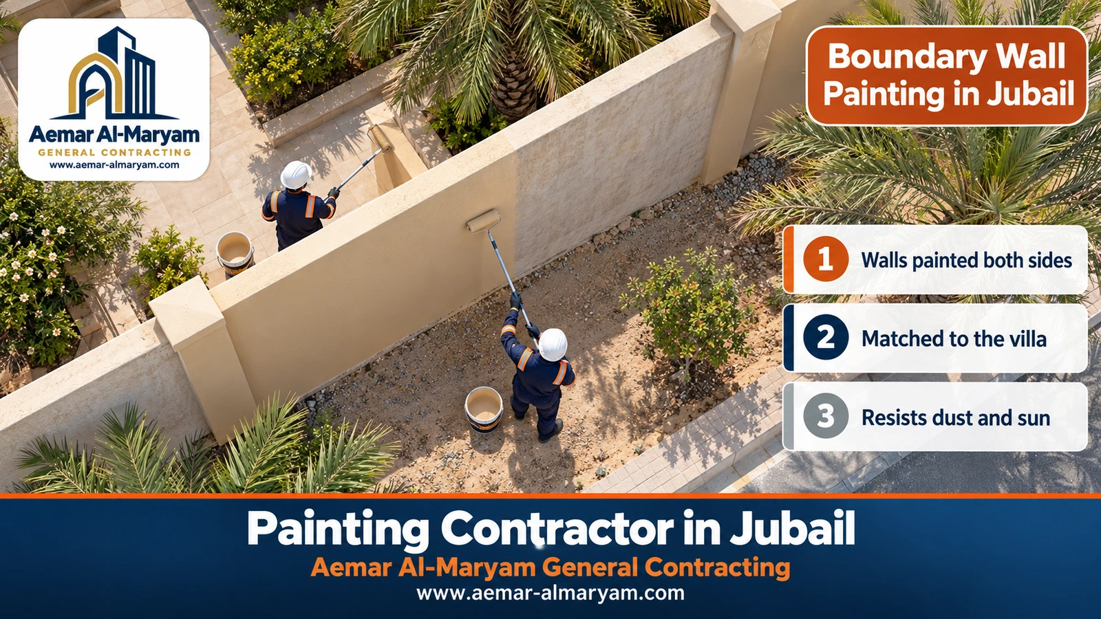Boundary Wall Painting in Jubail