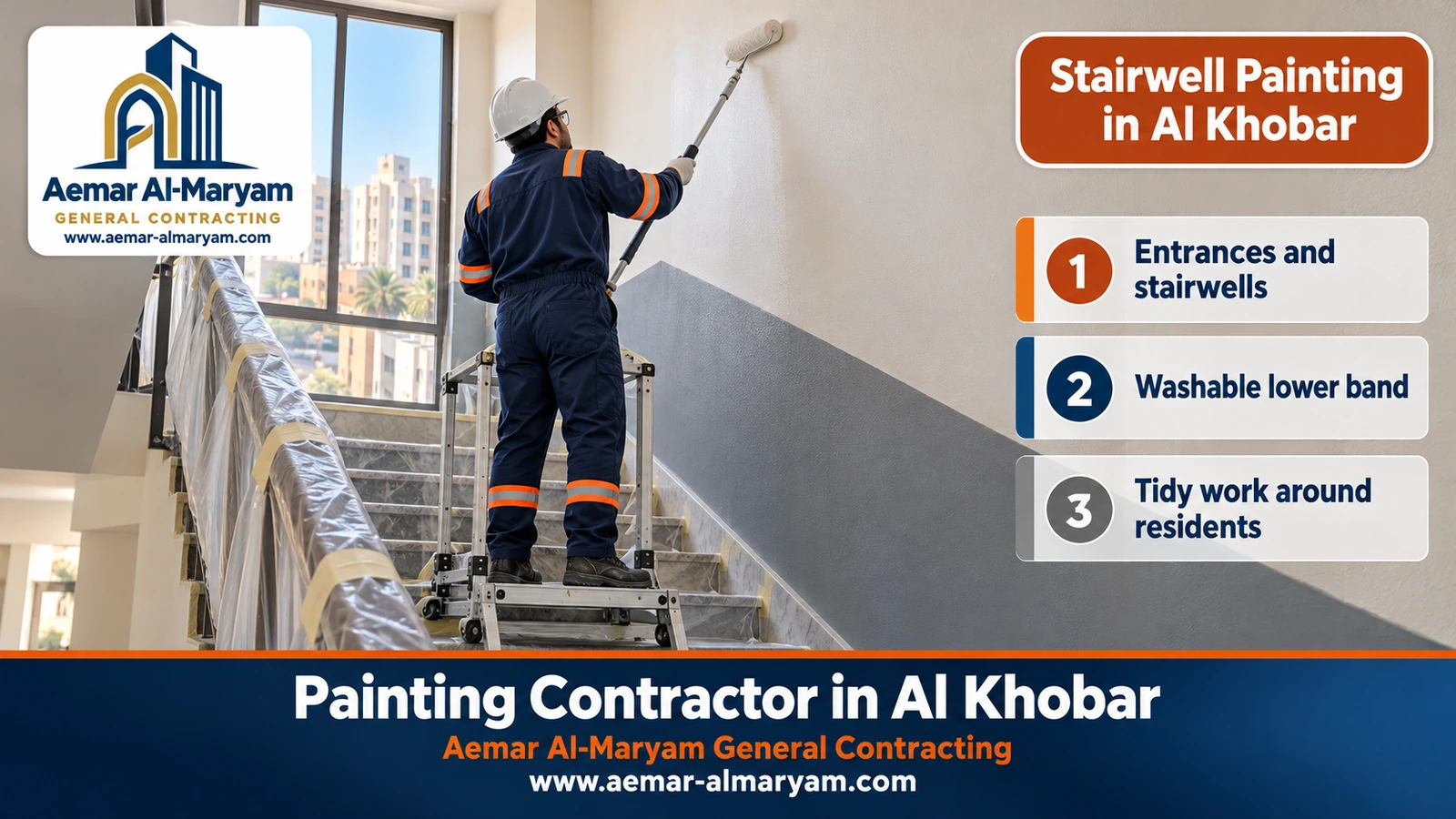 Stairwell Painting in Al Khobar